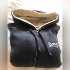SAM ADAMS fully lined zipper hoodie